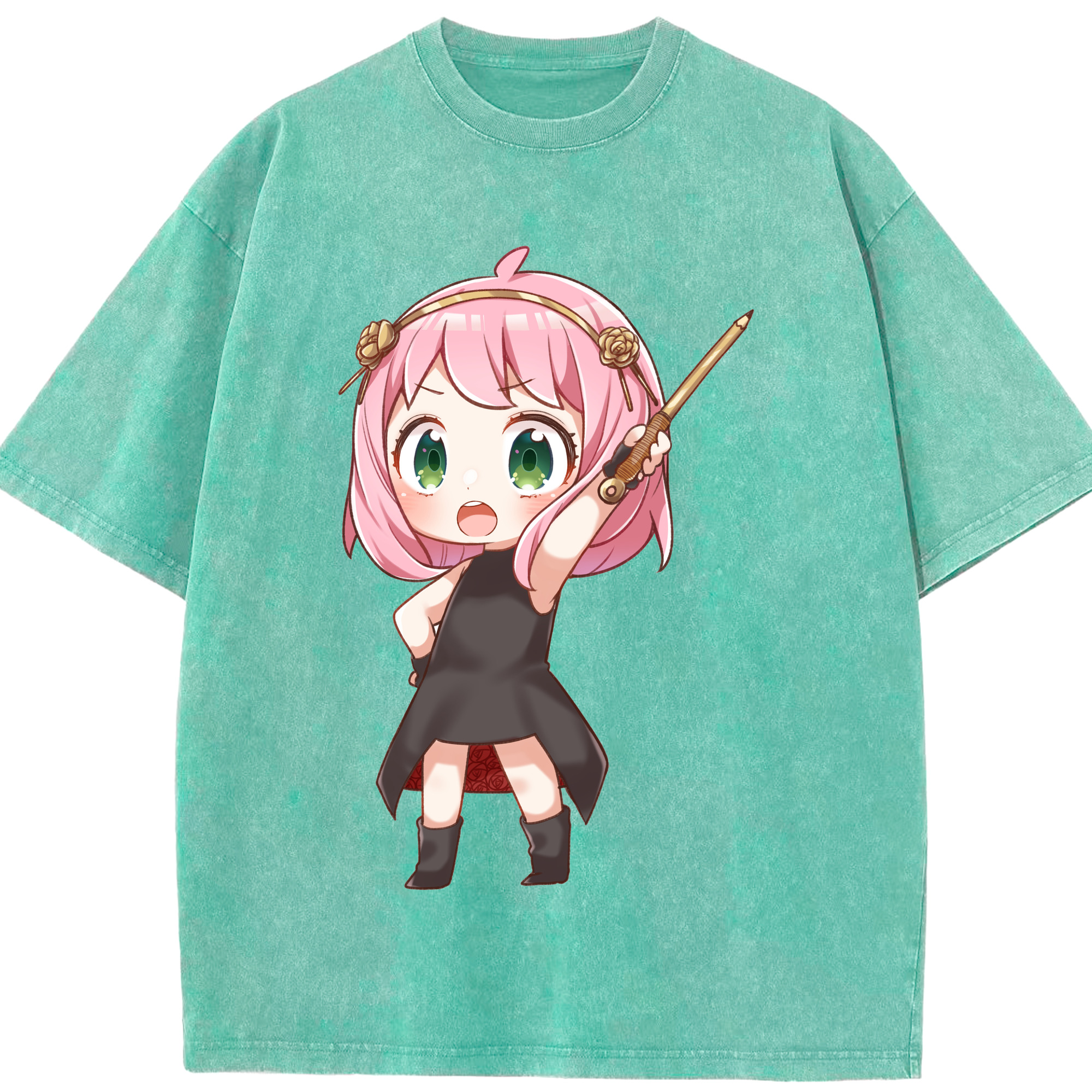 （画像用） SPY×FAMILY间谍家家酒 綿100% ヴィンテージ風 半袖Tシャツ（フロントプリント）